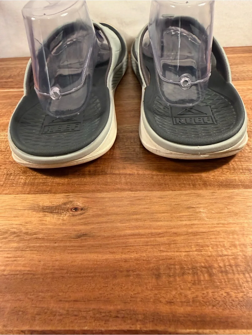 Reef Men's Deckhand Water Friendly Flip Flops Grey Size 11